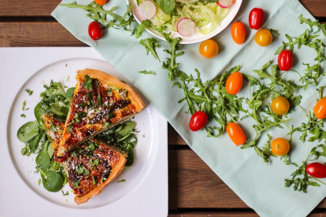 Asparagus Parmesan Quiche